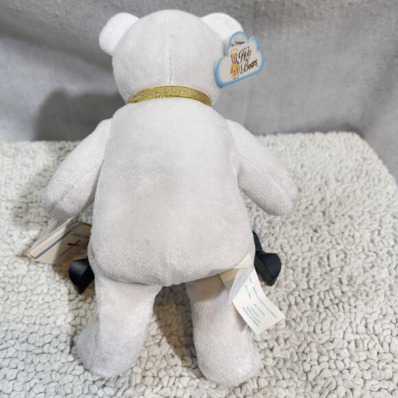 Holy Bears The Original Sacrament Series Communion ~9" Tall 5.75" W White Gold - Picture 7 of 14